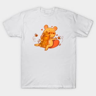 Drunk Bear Flirting with Bees T-Shirt